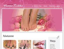 Tablet Screenshot of henna-riikka.fi